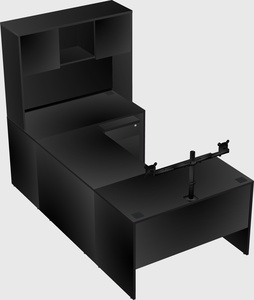 U-shaped desk