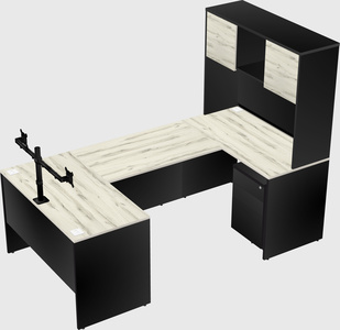 U-shaped desk