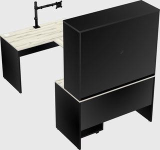 U-shaped desk