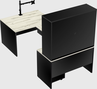 U-shaped desk
