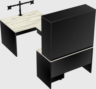 U-shaped desk