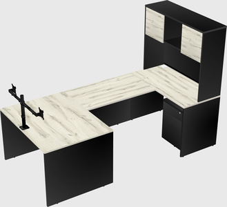 U-shaped desk