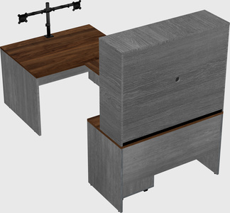 U-shaped desk