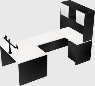 U-shaped desk