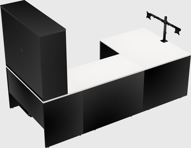 U-shaped desk