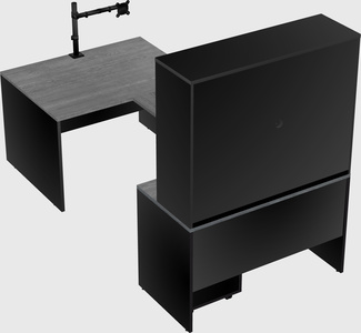 U-shaped desk