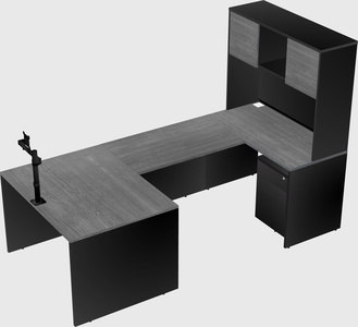 U-shaped desk