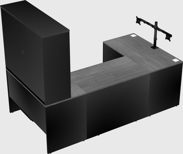 U-shaped desk