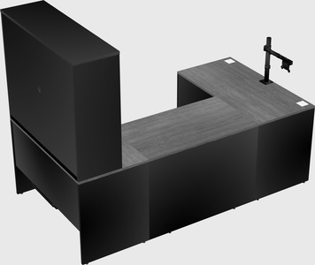 U-shaped desk