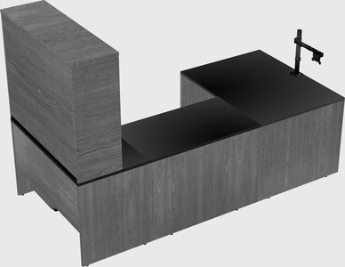 U-shaped desk