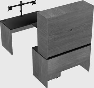 U-shaped desk