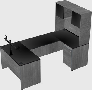 U-shaped desk