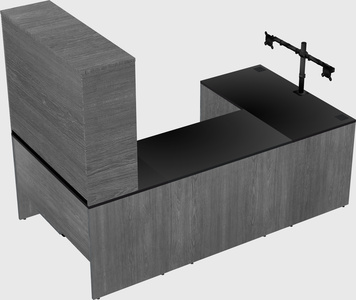 U-shaped desk