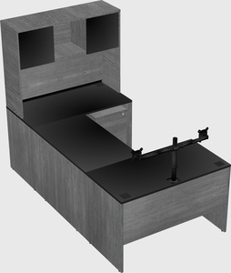 U-shaped desk