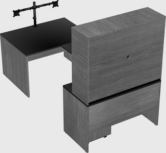 U-shaped desk