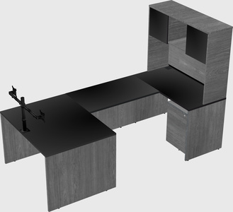 U-shaped desk
