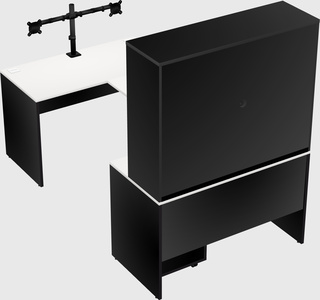 U-shaped desk