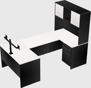 U-shaped desk