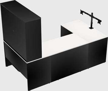 U-shaped desk