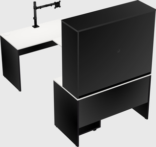U-shaped desk