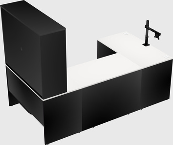 U-shaped desk