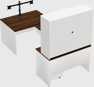 U-shaped desk