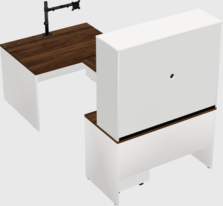 U-shaped desk
