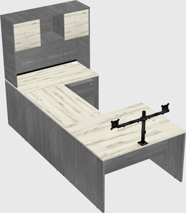 U-shaped desk