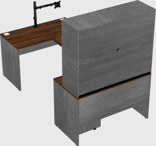 U-shaped desk