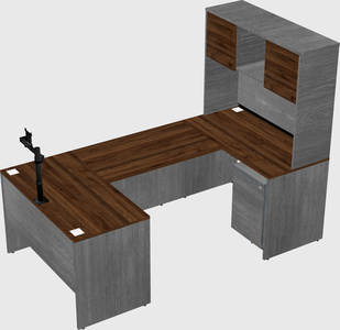 U-shaped desk
