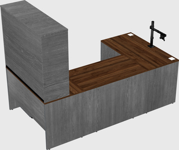 U-shaped desk