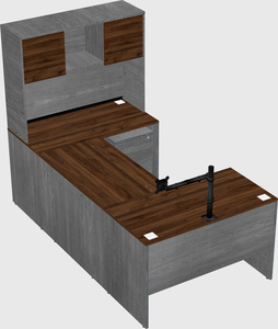 U-shaped desk