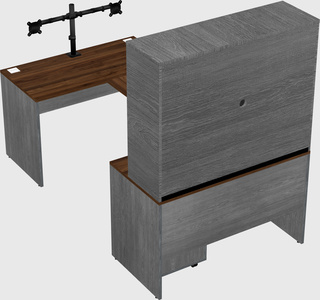 U-shaped desk