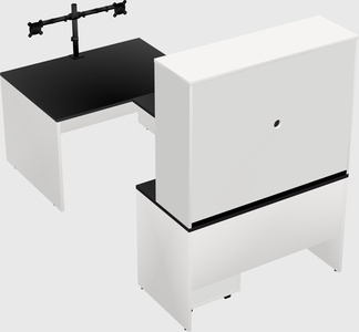 U-shaped desk