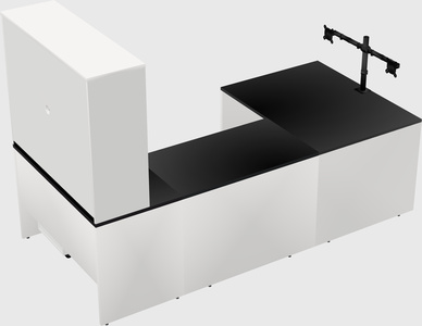 U-shaped desk