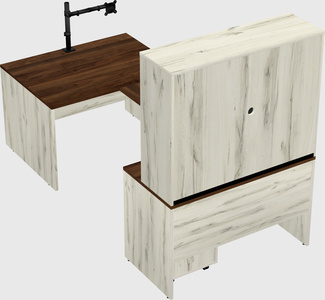 U-shaped desk