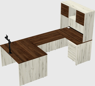 U-shaped desk