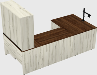 U-shaped desk