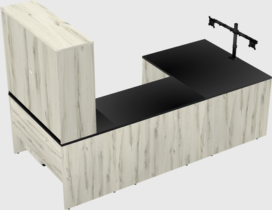U-shaped desk