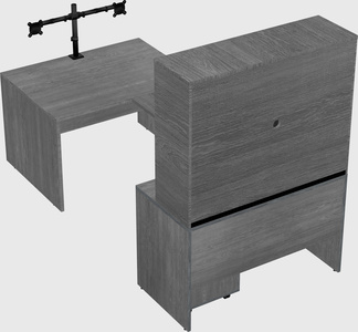 U-shaped desk