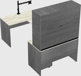 U-shaped desk