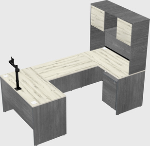 U-shaped desk