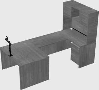 U-shaped desk