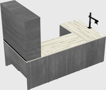 U-shaped desk