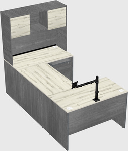 U-shaped desk