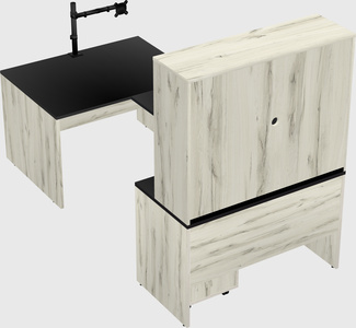 U-shaped desk