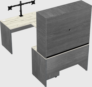 U-shaped desk