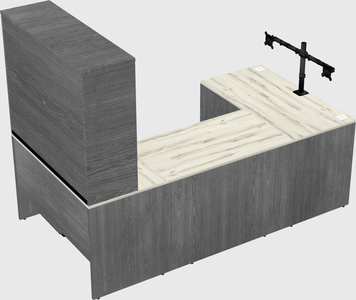 U-shaped desk