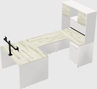 U-shaped desk