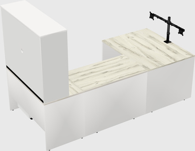 U-shaped desk